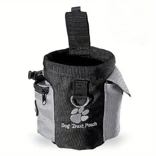 Dog Treat Training Pouch with Built-In Waste Bag Dispenser