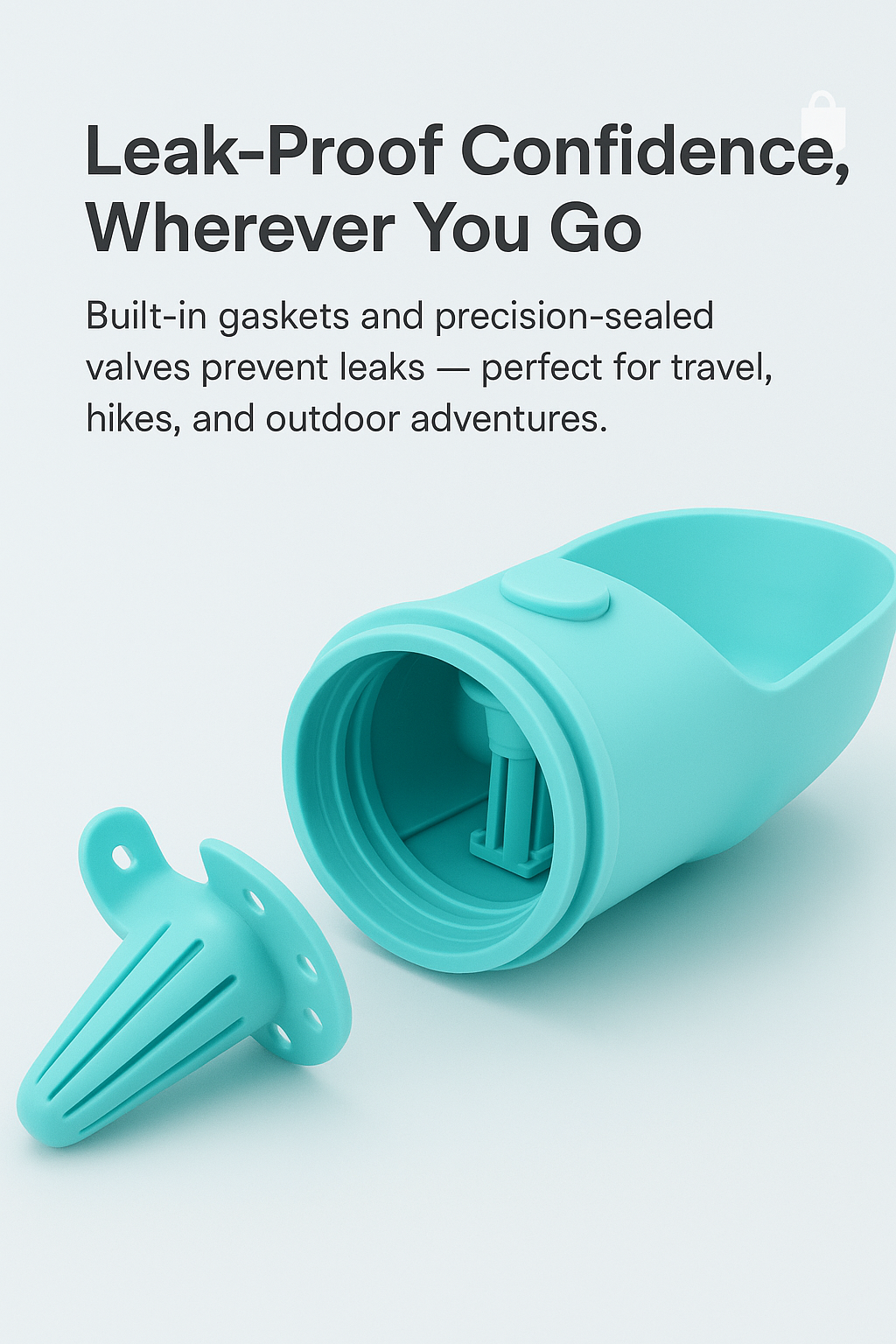 2-in-1 Portable Pet Water Bottle & Food Container