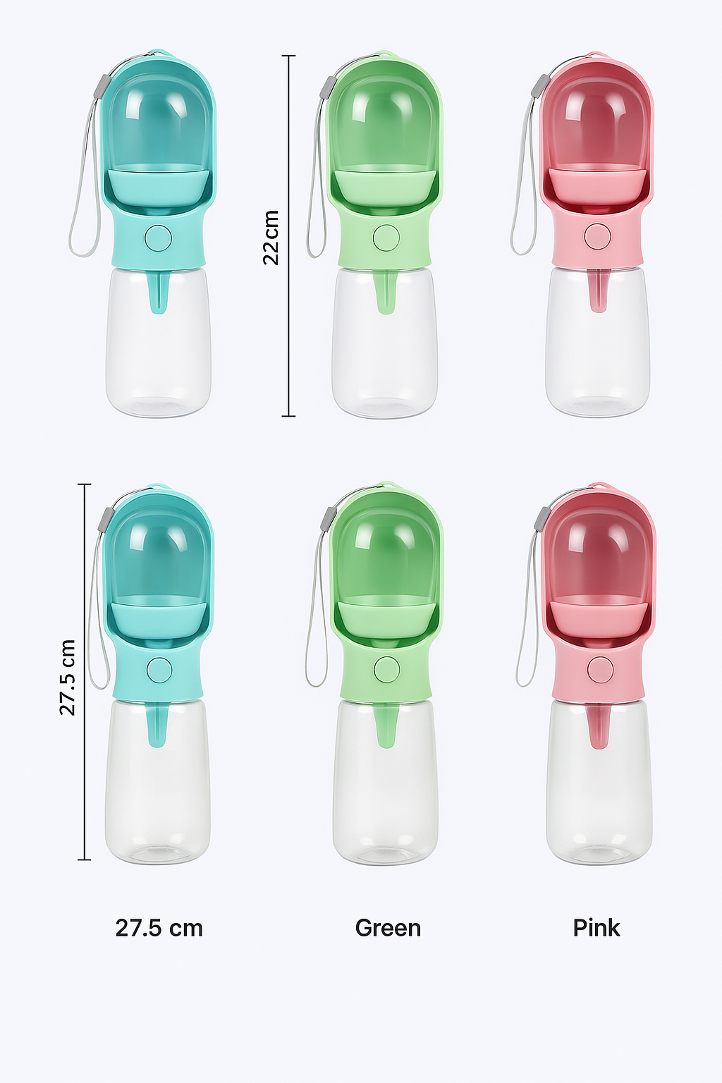 2-in-1 Portable Pet Water Bottle & Food Container