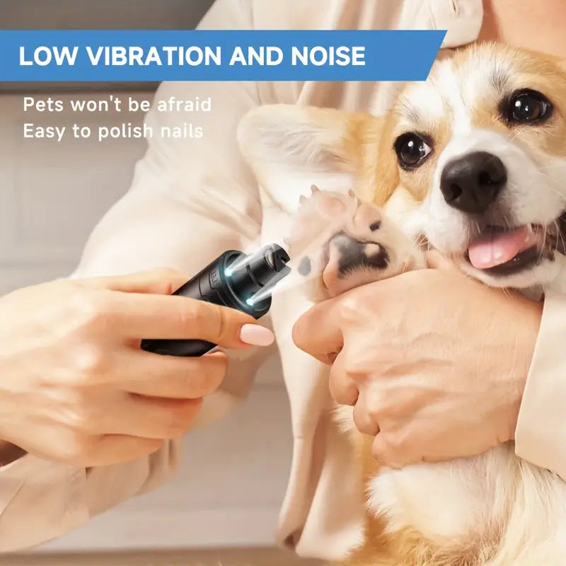 Electric Dog Nail Clipper with LED Light