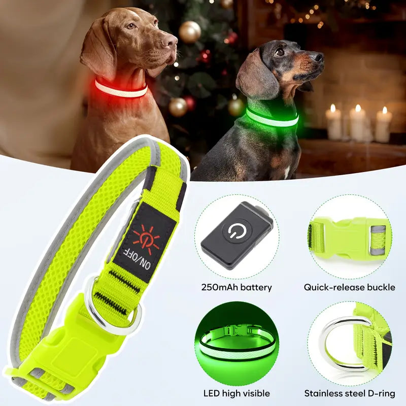 USB Rechargeable LED Dog Collar Lights