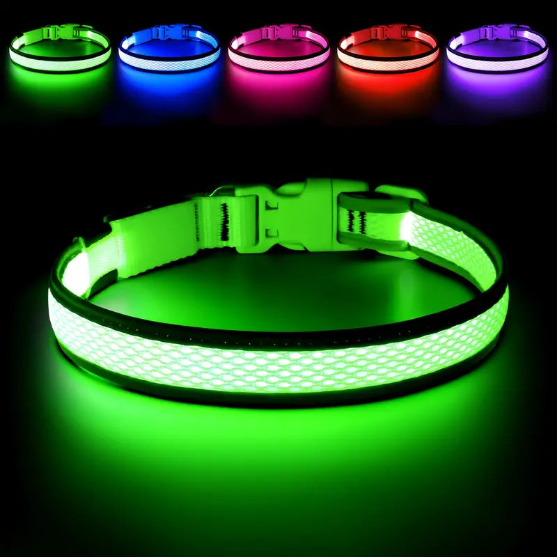 USB Rechargeable LED Dog Collar Lights